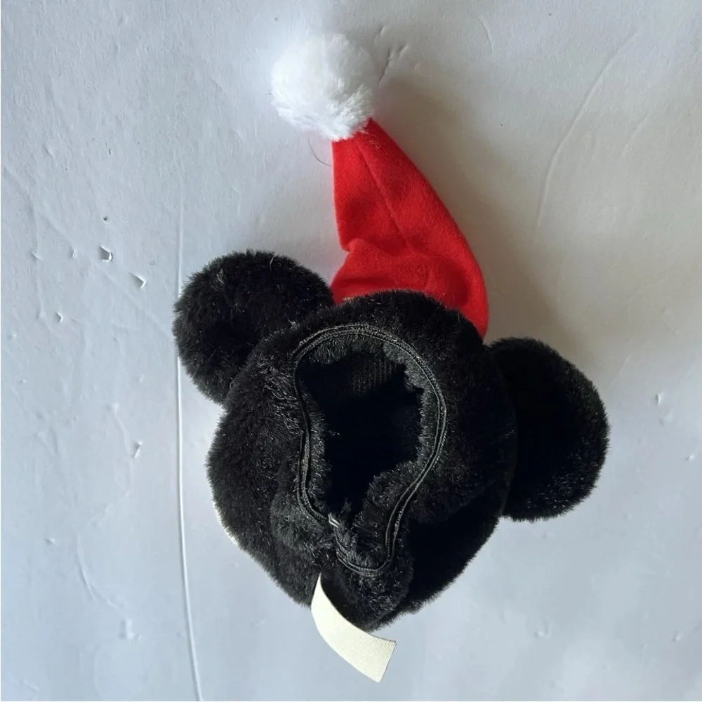 Mickey Mouse Santa Door Knob Cover Plush Walt Disney World Disneyland Korea Vntg